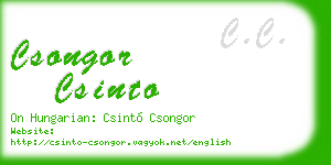 csongor csinto business card